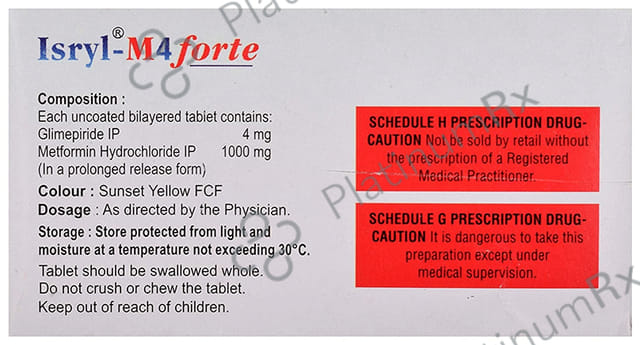Isryl M 4 Forte 4/1000mg Tablet PR 10s