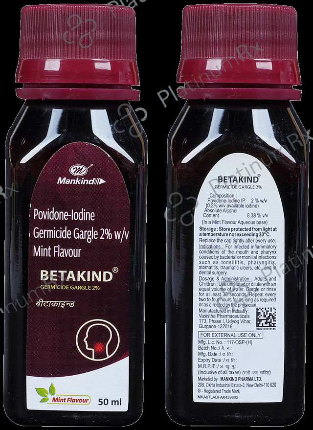 Betakind 2% Gargle Mint 50ml