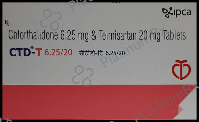 CTD T 6.25/20mg Tablet 15s