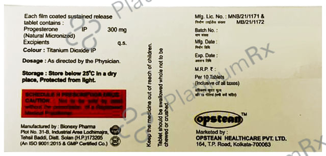 Seragest 300 Tablet SR 10s