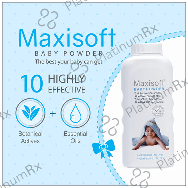 Maxisoft Baby Powder (200gm Each) 1 Bottle