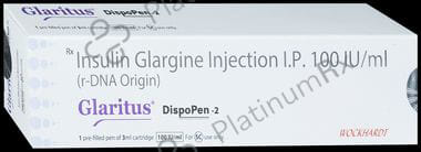 Glaritus Dispopen 2 (100 IU/ml) Disposable Pen 1X3ml