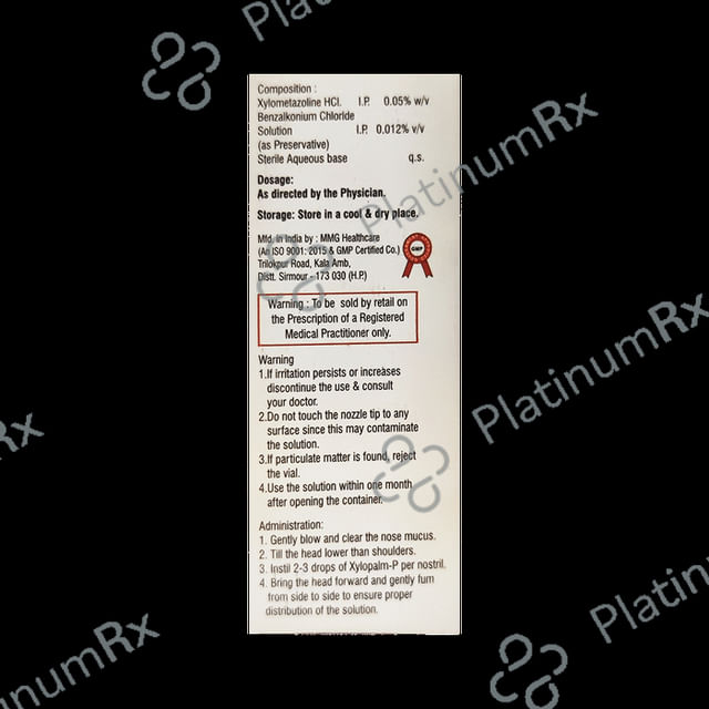 Xylopalm P 0.05% Nasal Drops 10ml