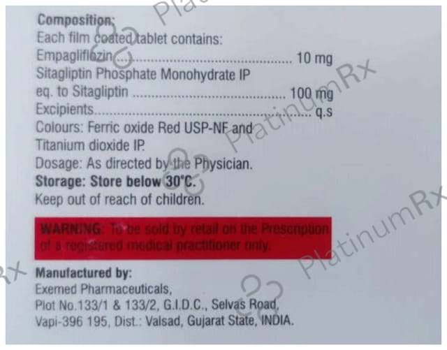 Glura E 10/100mg Tablet 10s