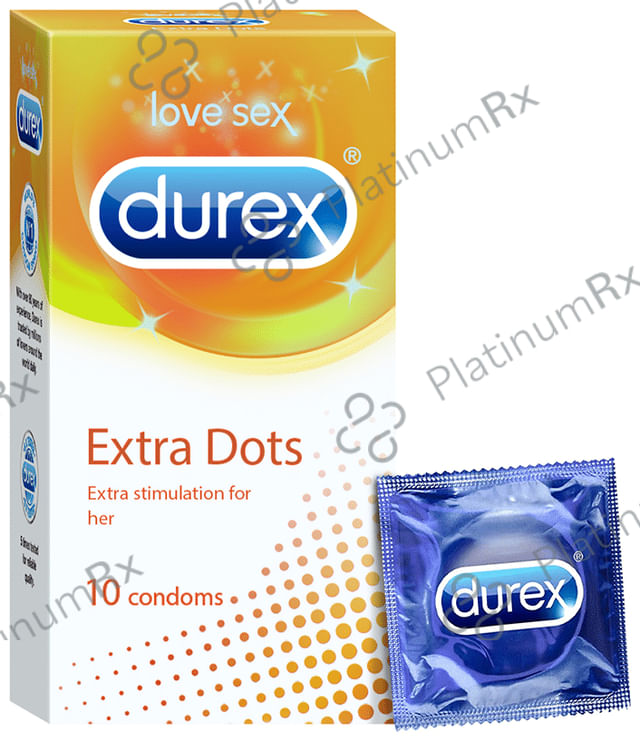 Durex Extra Dots Condom 10s