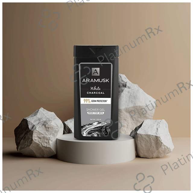 Aramusk White Charcoal 99% Germ Protection Shower Gel