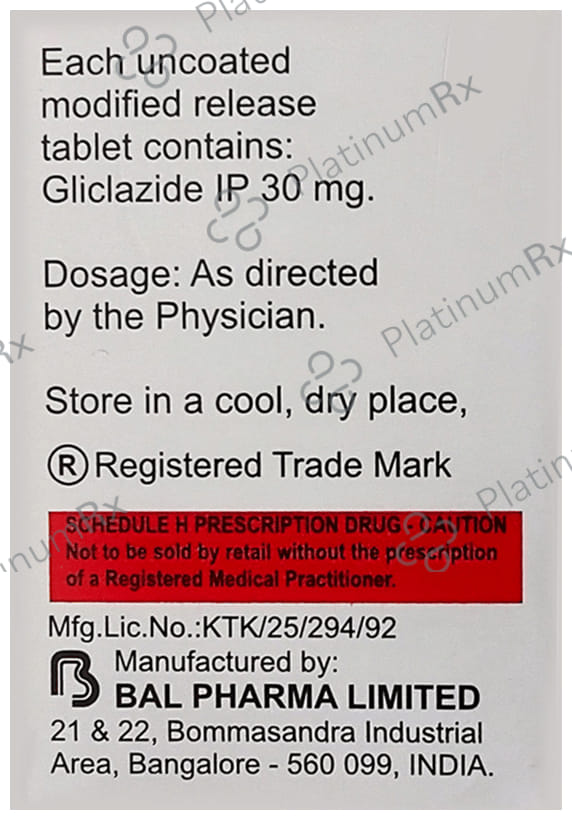Diabend MR 30mg Tablet 10s