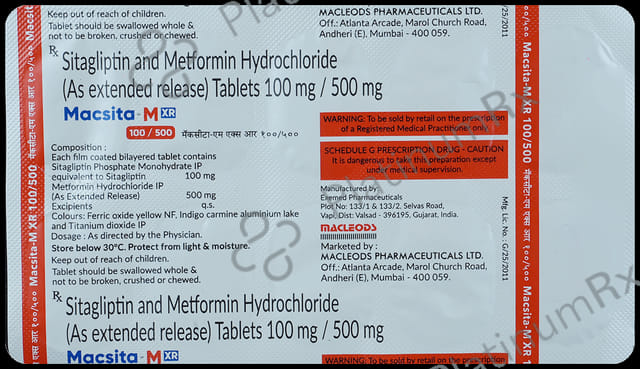 Macsita MXR 100/500mg Tablet