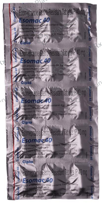 Esomac 40mg Tablet 15s