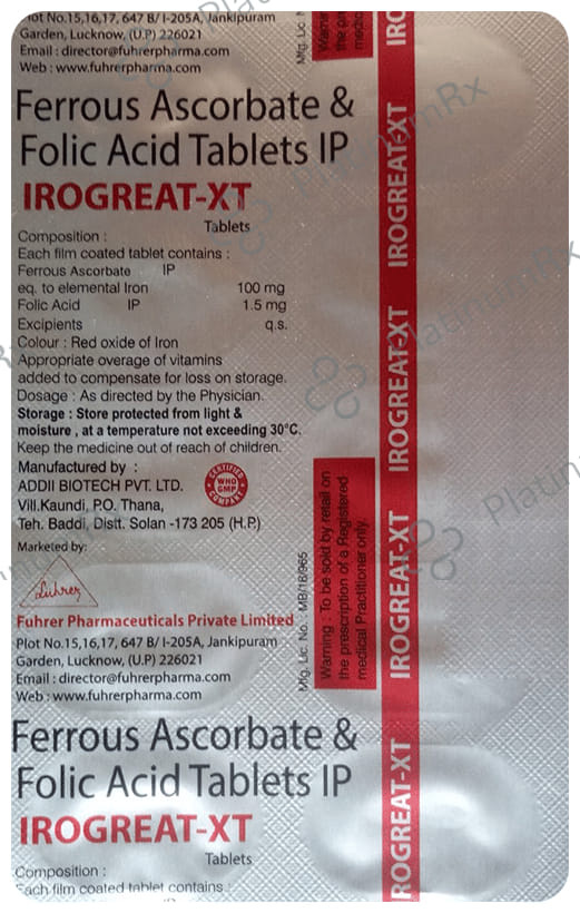 Irogreat XT Tablet 10s