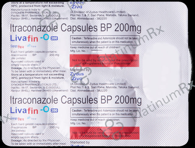 Livafin O 200mg Capsule 7s
