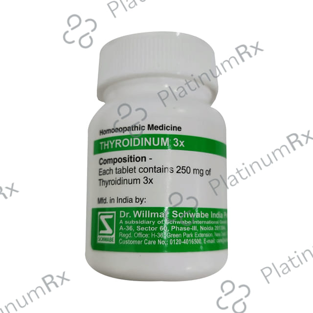 Dr Willmar Schwabe India Thyroidinum Trituration Tablet 3X