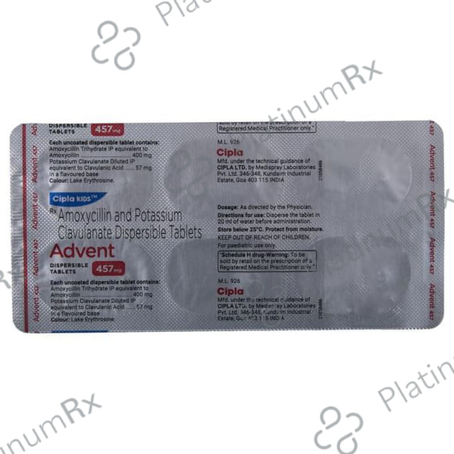 Advent 400/57mg Tablet DT 10s