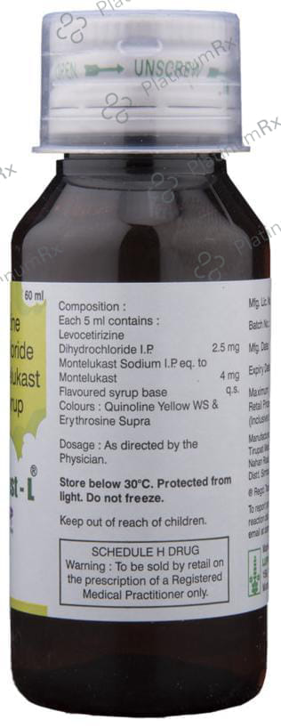 Telekast L Kid 2.5/4mg Syrup 60ml