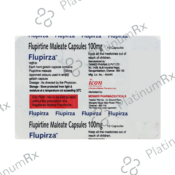 Flupirza 100mg Capsule 10s