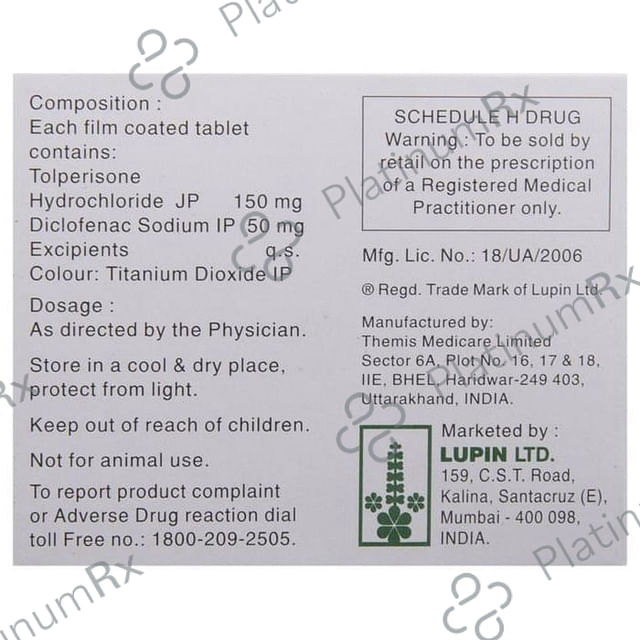 Tolifast D 50/150mg Tablet 10s