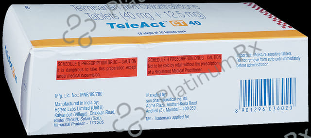 Teleact CT 12.5/40mg Tablet 10s