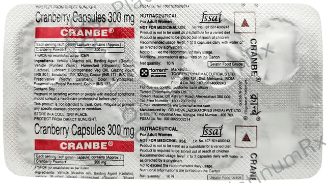 Cranbe 300mg Soft Gelatin Capsule 10s