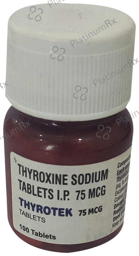 Thyrotek 75mcg Tablet 100s