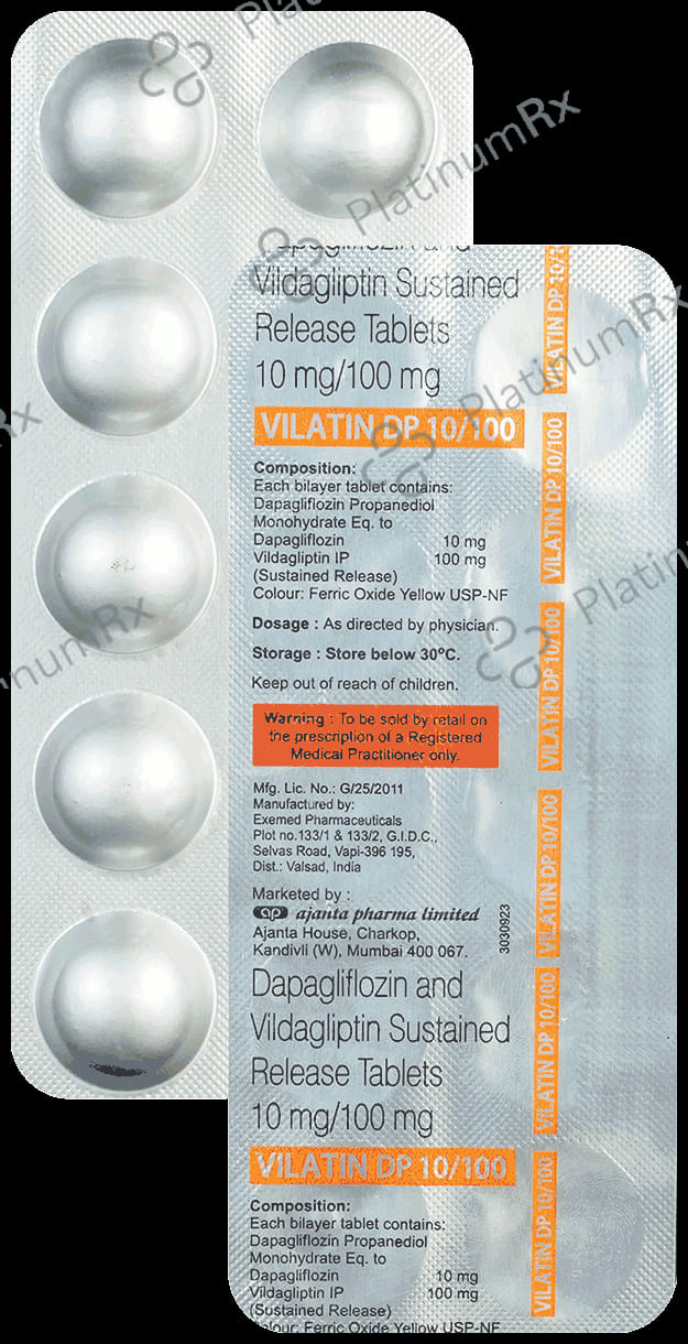 Vilatin DP 10/100mg Tablet 10s