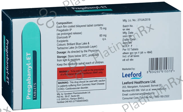 Pregabanyl ET Tablet PR 10s
