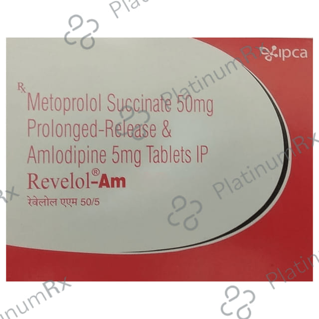 Revelol AM 50/5mg Tablet PR 15s