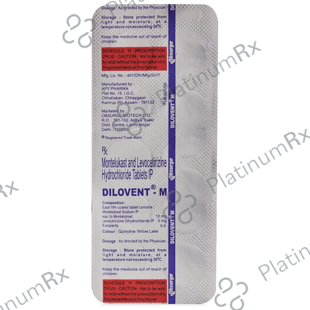Dilovent-M 5mg/10mg Tablet