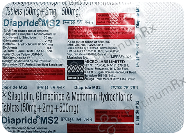 Diapride MS 2 Tablet 10s