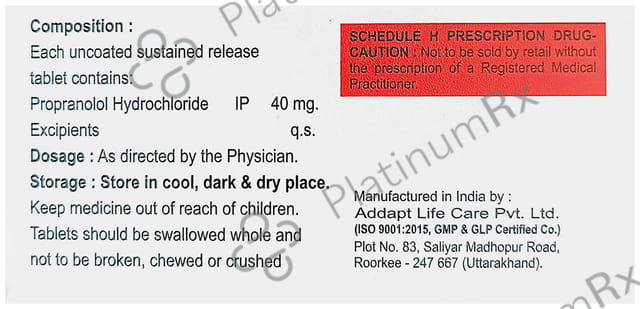 Profal LA 40mg Tablet