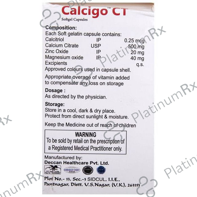Calcigo CT Softgel Capsules