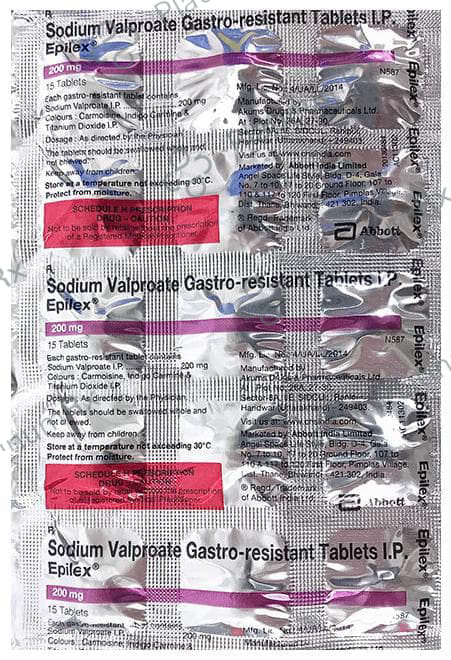 Epilex 200mg Tablet 15s