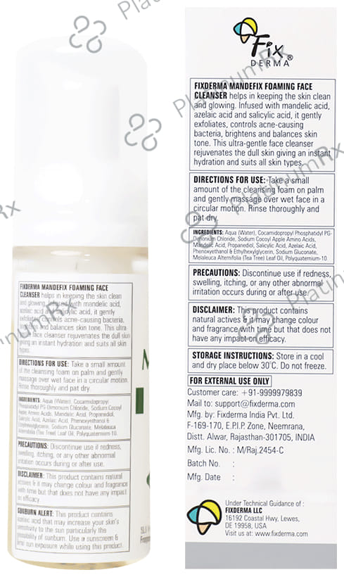 Fixderma Mandefix Foaming Face Cleanser 50 ml