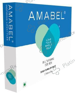 Amabel Multivitamins & Minerals For Men Tablet 10s