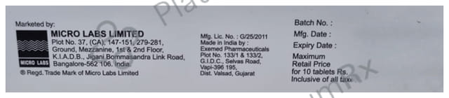 Vildapride DM 10/500/100mg Tablet 10s