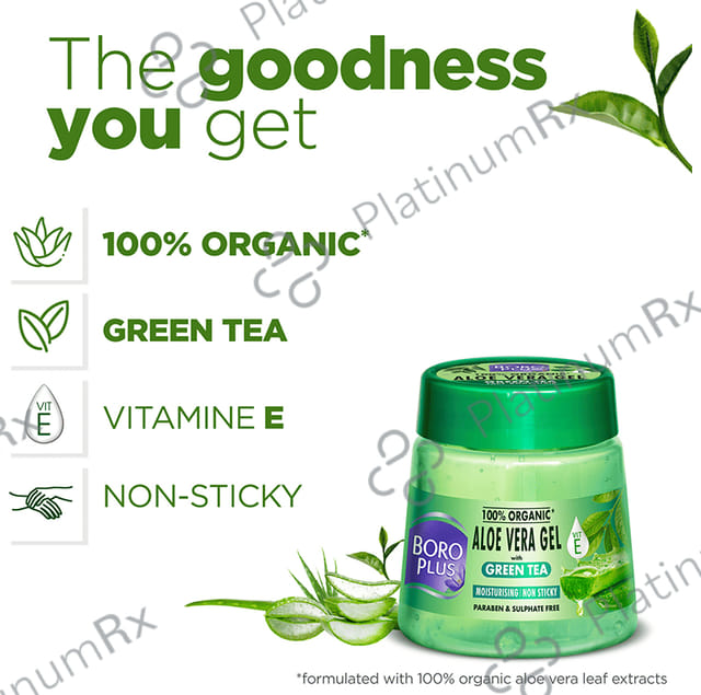 Boroplus 100% Organic Aloe Vera Gel 200ml