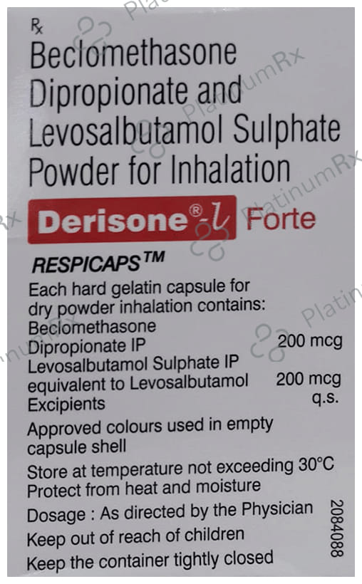 Derisone L Forte 200/200mcg Respicap 30s