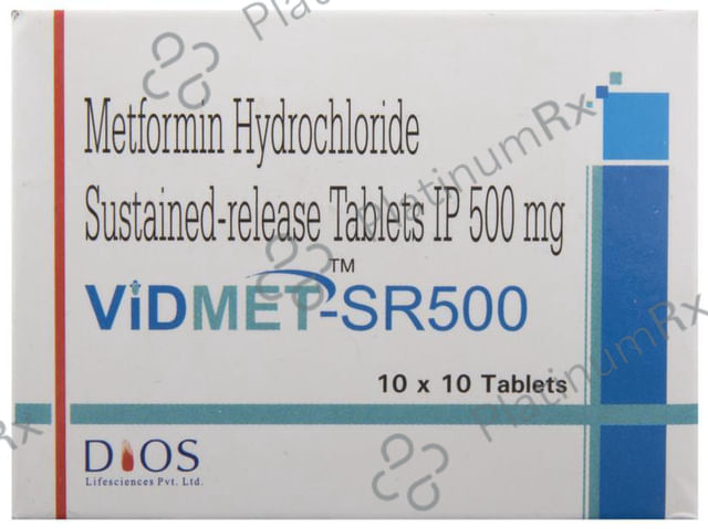 Vidmet SR 500mg Tablet 10s