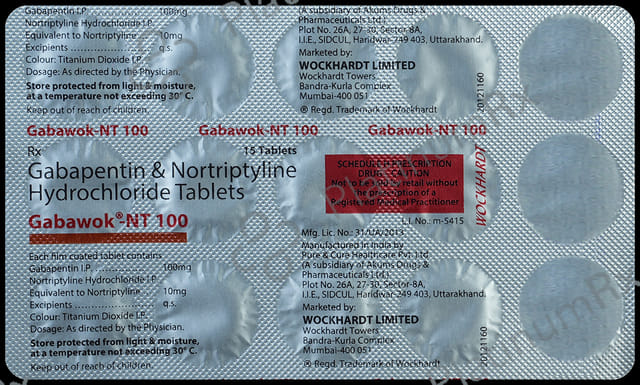 Gabawok NT 100mg Tablet 15s