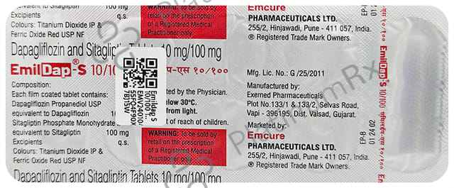 Emildap S 10/100mg Tablet 10s