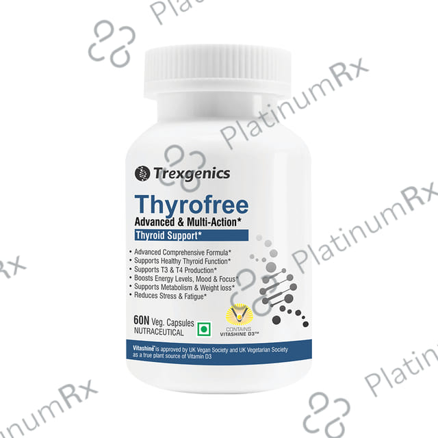 Trexgenics Thyrofree Thyroid Support Veg Capsule