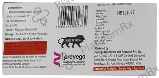 Cefuxetil 250mg Tablet 10s