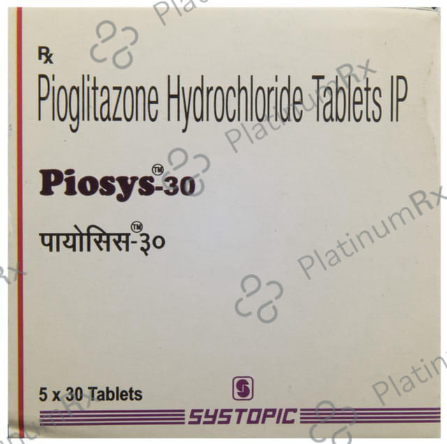 Piosys 30mg Tablet 30s