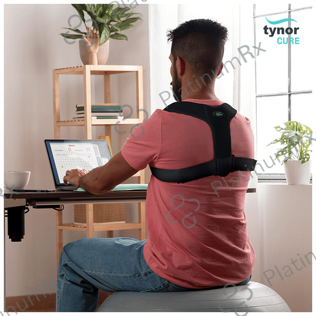 Tynor Posture Corrector Sleek Black Universal