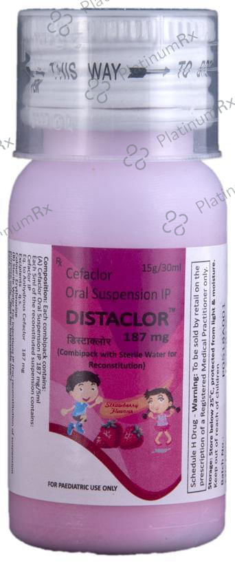 Distaclor 187mg Strawberry Oral Suspension 30ml