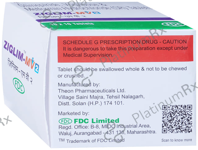 Ziglim MV 2/500/0.2mg Tablet 10s