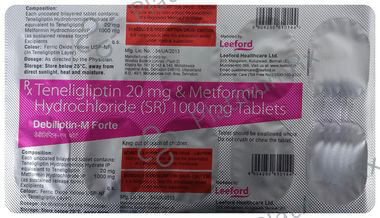 Debiliptin M Forte 1000/20mg Tablet SR 10s