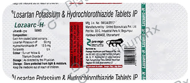 Lozaarc H 12.5/50mg Tablet 10s