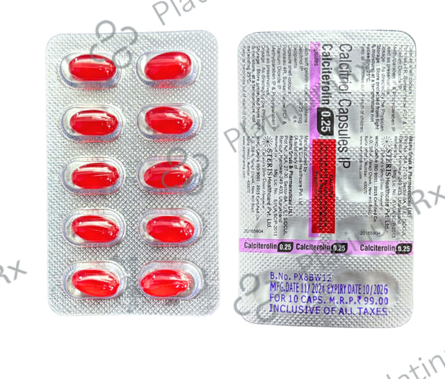 Calciterolin 0.25mcg Capsule 10s