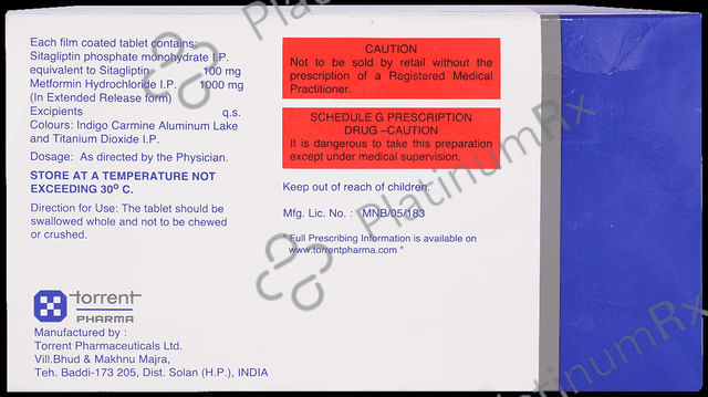 Stalix M XR 100/1000mg Tablet 10s