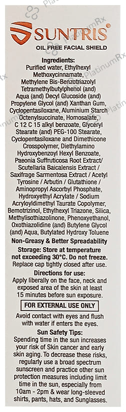 Suntris Oil Free Facial Shield SPF 40 PA+++ lotion 50gm